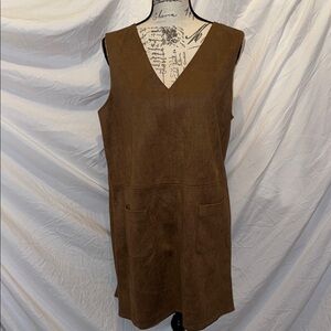 Max Studio Brown Sleeveless Dress
